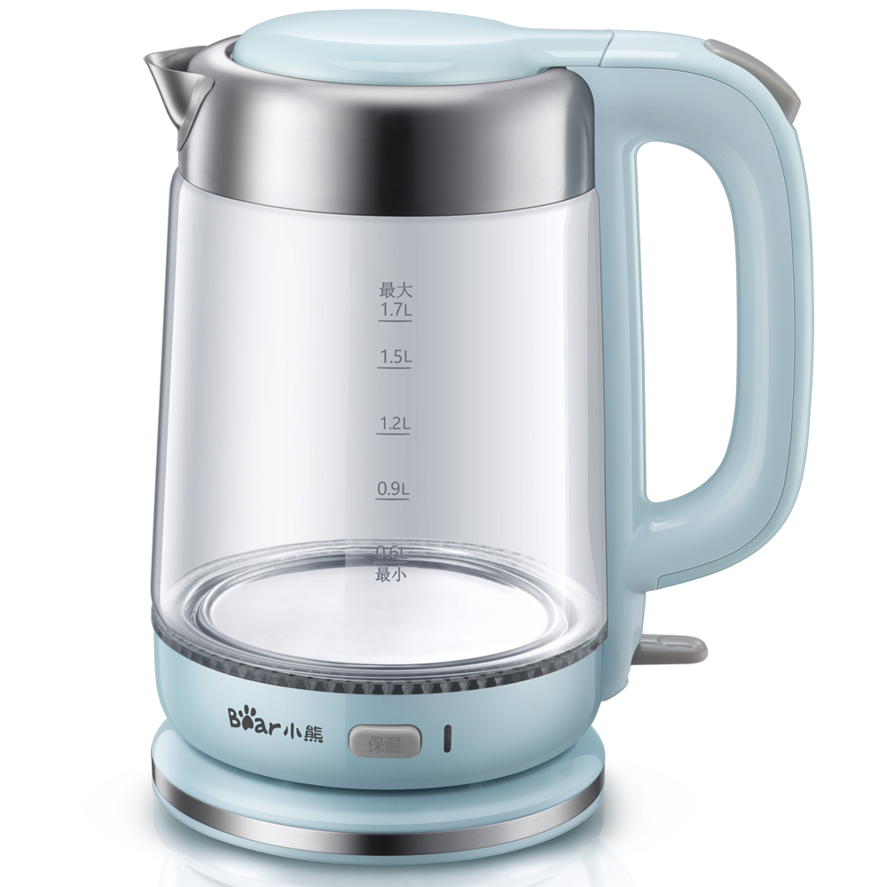 Bouilloire électrique en verre de 1,7 L